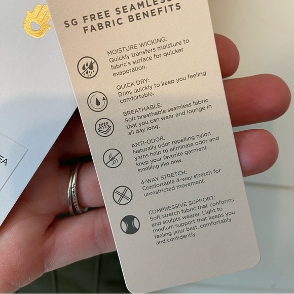 NWTs Spiritual Gangster | Women’s Green Amara Wide Rim Knit Bicycle Shorts S/XS - Picture 9 of 14